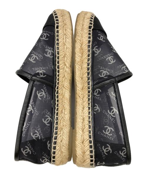 CHANEL（シャネル）CHANEL (シャネル) エスパドリーユ ブラック サイズ:37の古着・服飾アイテム