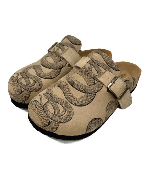 Hysteric Glamour（ヒステリックグラマー）Hysteric Glamour (ヒステリックグラマー) SNAKE LOOP サンダル ベージュ サイズ:23の古着・服飾アイテム