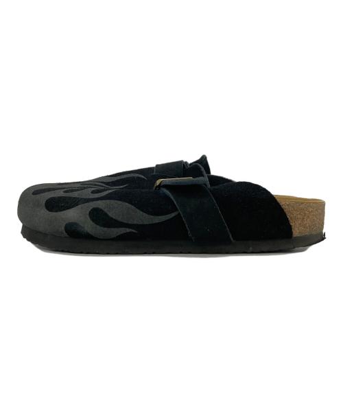Hysteric Glamour（ヒステリックグラマー）Hysteric Glamour (ヒステリックグラマー) FIRE PATTERN SANDALS ブラック サイズ:24の古着・服飾アイテム