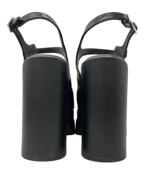 Hysteric Glamour（ヒステリックグラマー）Hysteric Glamour (ヒステリックグラマー) プラットフォームヒールサンダル ブラック サイズ:24の古着・服飾アイテム