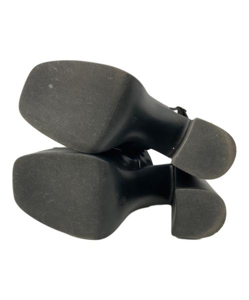 Hysteric Glamour（ヒステリックグラマー）Hysteric Glamour (ヒステリックグラマー) プラットフォームヒールサンダル ブラック サイズ:24の古着・服飾アイテム