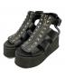 Hysteric Glamour（ヒステリックグラマー）の古着「STUDS ウェッジソールサンダル」｜ブラック