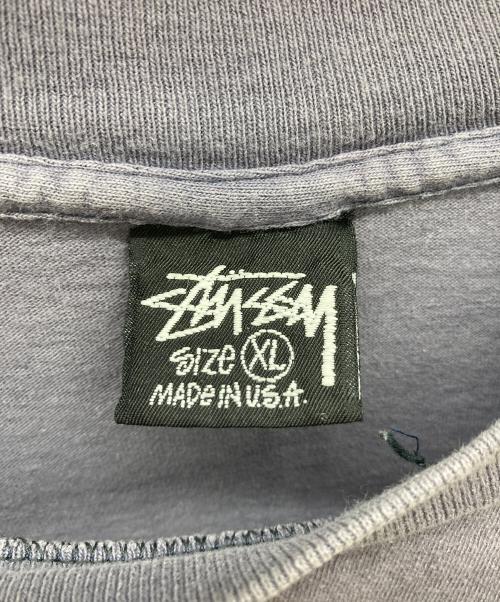 stussy（ステューシー）stussy (ステューシー) 80sプリントTシャツ パープル サイズ:XLの古着・服飾アイテム