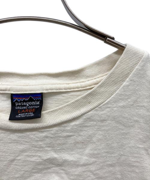 Patagonia（パタゴニア）Patagonia (パタゴニア) 90sオーガニックコットンプリントTシャツ ホワイト サイズ:Lの古着・服飾アイテム