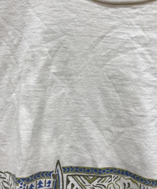 Patagonia（パタゴニア）Patagonia (パタゴニア) 90sオーガニックコットンプリントTシャツ ホワイト サイズ:Lの古着・服飾アイテム