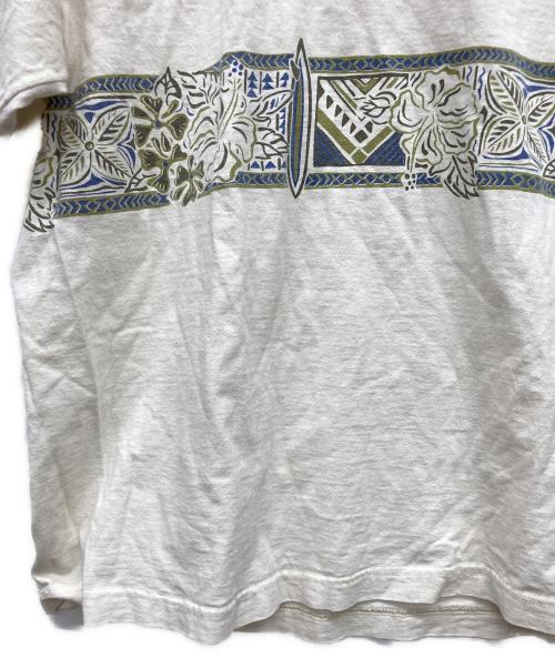 Patagonia（パタゴニア）Patagonia (パタゴニア) 90sオーガニックコットンプリントTシャツ ホワイト サイズ:Lの古着・服飾アイテム