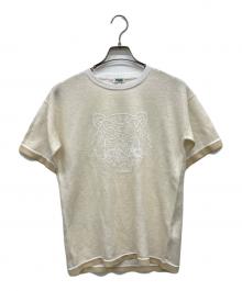KENZO（ケンゾー）の古着「タイガーロゴメッシュTシャツ」｜ベージュ