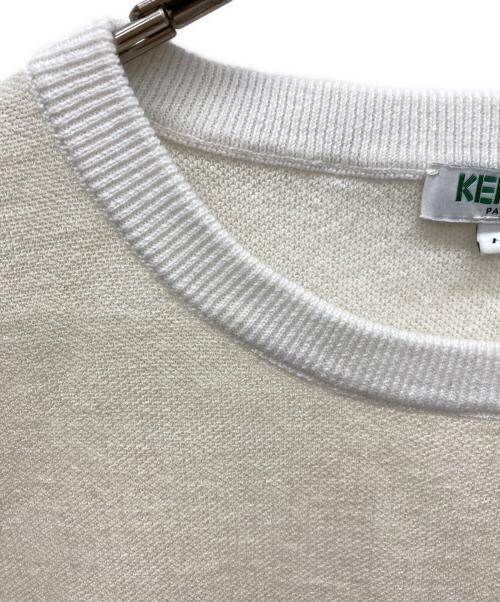 KENZO（ケンゾー）KENZO (ケンゾー) タイガーロゴメッシュTシャツ ベージュ サイズ:Mの古着・服飾アイテム