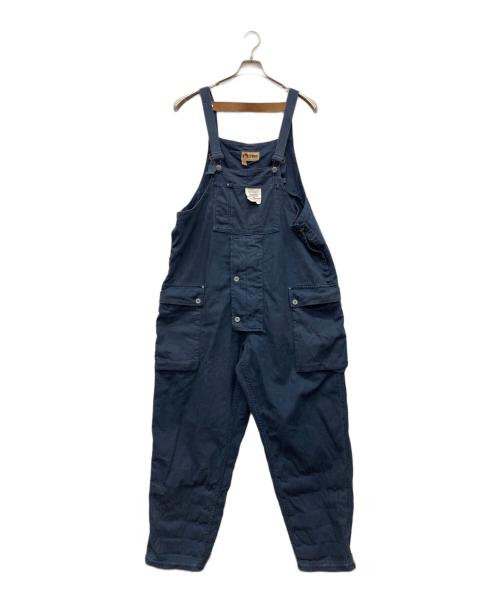 NIGEL CABOURN（ナイジェルケーボン）NIGEL CABOURN (ナイジェルケーボン) LYBRO NAVAL DUNGAREE HERRINGBONE OVERALL ネイビー サイズ:UNI(42-52)の古着・服飾アイテム