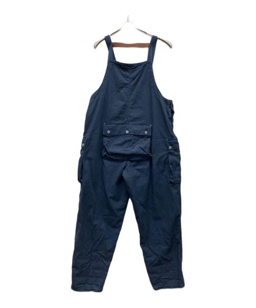 NIGEL CABOURN（ナイジェルケーボン）NIGEL CABOURN (ナイジェルケーボン) LYBRO NAVAL DUNGAREE HERRINGBONE OVERALL ネイビー サイズ:UNI(42-52)の古着・服飾アイテム