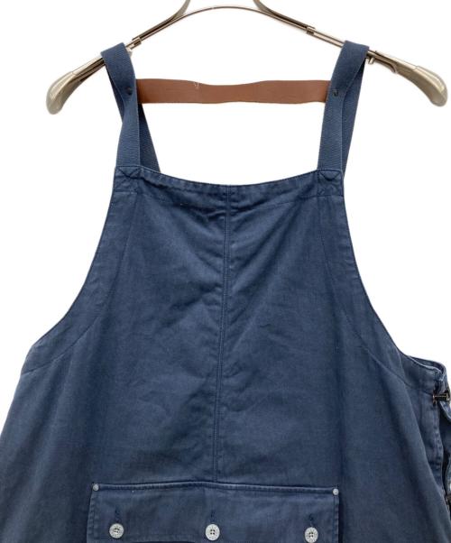 NIGEL CABOURN（ナイジェルケーボン）NIGEL CABOURN (ナイジェルケーボン) LYBRO NAVAL DUNGAREE HERRINGBONE OVERALL ネイビー サイズ:UNI(42-52)の古着・服飾アイテム