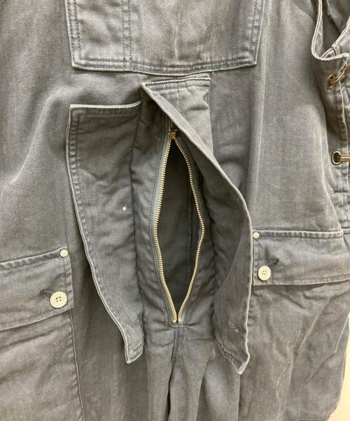 NIGEL CABOURN（ナイジェルケーボン）NIGEL CABOURN (ナイジェルケーボン) LYBRO NAVAL DUNGAREE HERRINGBONE OVERALL ネイビー サイズ:UNI(42-52)の古着・服飾アイテム