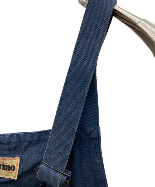 NIGEL CABOURN（ナイジェルケーボン）NIGEL CABOURN (ナイジェルケーボン) LYBRO NAVAL DUNGAREE HERRINGBONE OVERALL ネイビー サイズ:UNI(42-52)の古着・服飾アイテム