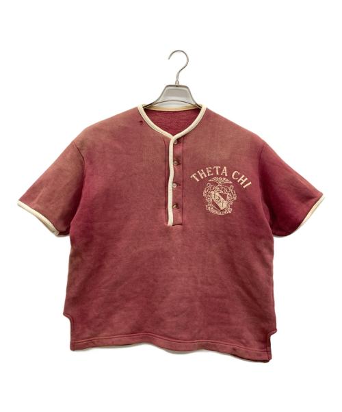 USED（ユーズド）USED (ユーズド) 60s 半袖ヘンリーネックスウェット ボルドー サイズ:不明の古着・服飾アイテム