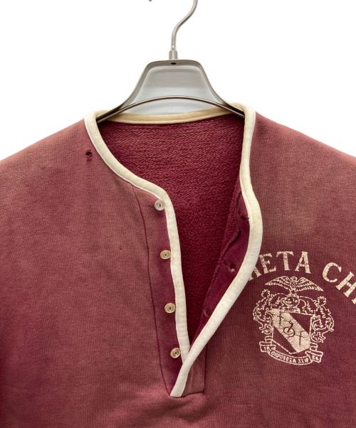 USED（ユーズド）USED (ユーズド) 60s 半袖ヘンリーネックスウェット ボルドー サイズ:不明の古着・服飾アイテム