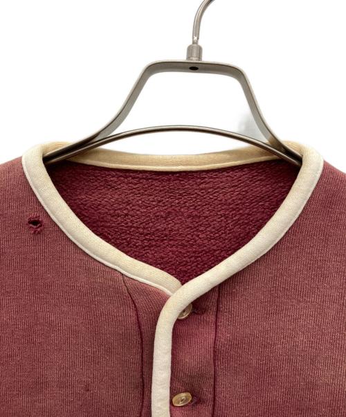 USED（ユーズド）USED (ユーズド) 60s 半袖ヘンリーネックスウェット ボルドー サイズ:不明の古着・服飾アイテム