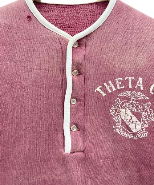 USED（ユーズド）USED (ユーズド) 60s 半袖ヘンリーネックスウェット ボルドー サイズ:不明の古着・服飾アイテム