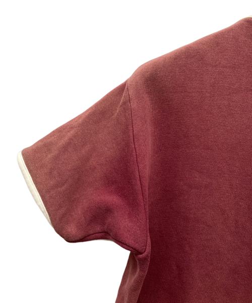 USED（ユーズド）USED (ユーズド) 60s 半袖ヘンリーネックスウェット ボルドー サイズ:不明の古着・服飾アイテム