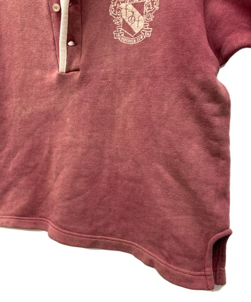 USED（ユーズド）USED (ユーズド) 60s 半袖ヘンリーネックスウェット ボルドー サイズ:不明の古着・服飾アイテム
