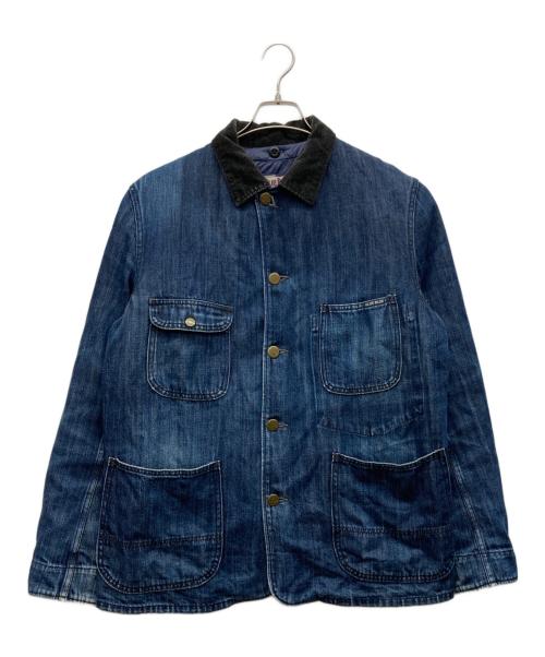 BLUE BLUE（ブルーブルー）BLUE BLUE (ブルーブルー) ダウンライナー付カバーオール インディゴ サイズ:4の古着・服飾アイテム