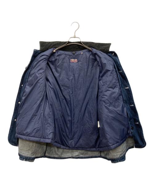 BLUE BLUE（ブルーブルー）BLUE BLUE (ブルーブルー) ダウンライナー付カバーオール インディゴ サイズ:4の古着・服飾アイテム
