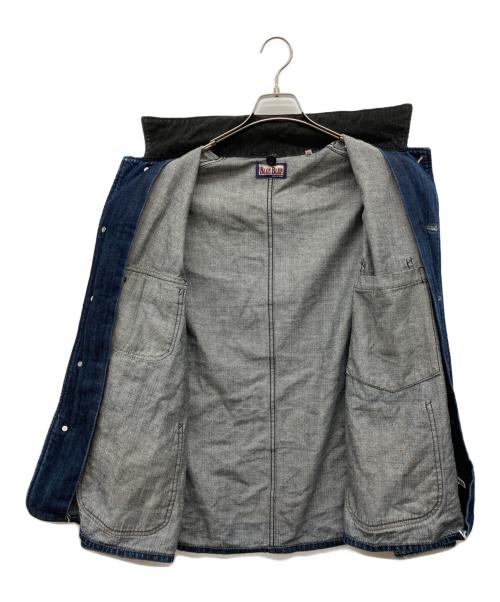 BLUE BLUE（ブルーブルー）BLUE BLUE (ブルーブルー) ダウンライナー付カバーオール インディゴ サイズ:4の古着・服飾アイテム