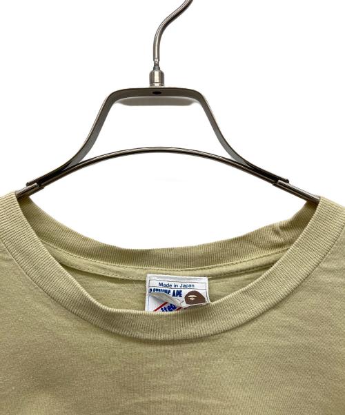 A BATHING APE（アベイシングエイプ）A BATHING APE (アベイシングエイプ) プリントTシャツ ベージュ サイズ:Lの古着・服飾アイテム