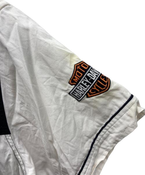 HARLEY-DAVIDSON（ハーレーダビッドソン）HARLEY-DAVIDSON (ハーレーダビッドソン) 半袖エポレットシャツ ブラック サイズ:Lの古着・服飾アイテム