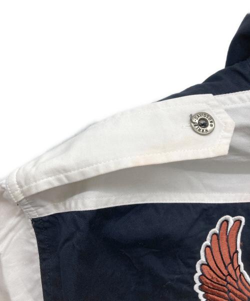 HARLEY-DAVIDSON（ハーレーダビッドソン）HARLEY-DAVIDSON (ハーレーダビッドソン) 半袖エポレットシャツ ブラック サイズ:Lの古着・服飾アイテム