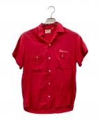 Hiltonヒルトン）の古着「ヴィンテージボーリングシャツ」｜レッド