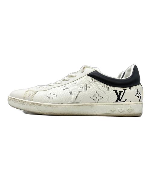 LOUIS VUITTON（ルイ ヴィトン）LOUIS VUITTON (ルイ ヴィトン) ローカットモノグラムスニーカー ホワイト サイズ:5の古着・服飾アイテム