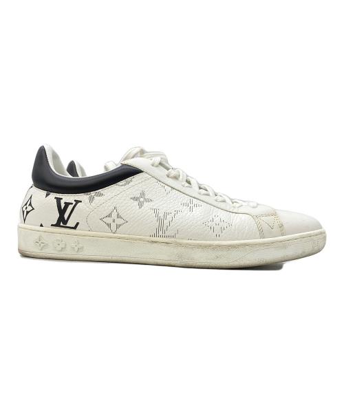 LOUIS VUITTON（ルイ ヴィトン）LOUIS VUITTON (ルイ ヴィトン) ローカットモノグラムスニーカー ホワイト サイズ:5の古着・服飾アイテム