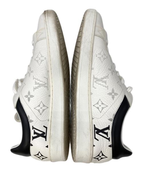 LOUIS VUITTON（ルイ ヴィトン）LOUIS VUITTON (ルイ ヴィトン) ローカットモノグラムスニーカー ホワイト サイズ:5の古着・服飾アイテム