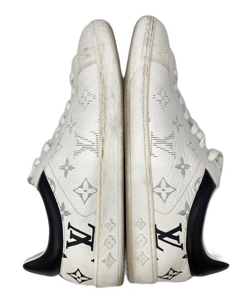 LOUIS VUITTON（ルイ ヴィトン）LOUIS VUITTON (ルイ ヴィトン) ローカットモノグラムスニーカー ホワイト サイズ:5の古着・服飾アイテム