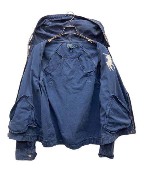 POLO RALPH LAUREN（ポロ・ラルフローレン）POLO RALPH LAUREN (ポロ・ラルフローレン) ビッグポニーフーデッドジャケット ネイビー サイズ:Mの古着・服飾アイテム