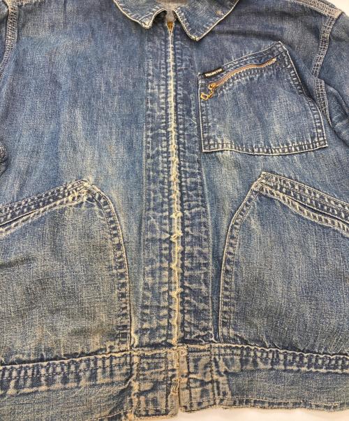 Burlington（バーリントン）Burlington (バーリントン) 91-Bタイプデニムジャケット インディゴ サイズ:不明の古着・服飾アイテム