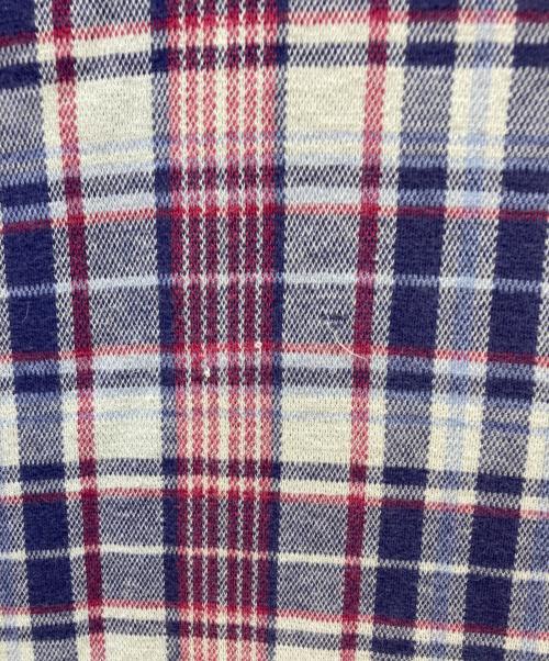 POLO RALPH LAUREN（ポロ・ラルフローレン）POLO RALPH LAUREN (ポロ・ラルフローレン) チェックニットポロシャツ パープル サイズ:Mの古着・服飾アイテム
