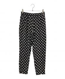 Max Mara WEEK END LINE（マックスマーラ ウイークエンドライン）の古着「総柄エレファントパンツ」｜ブラック