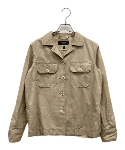 WEEKEND Max Mara（ウィークエンド マックスマーラ）Weekend Max Mara (ウィークエンド マックスマーラ) リネン混ジャケット ベージュ サイズ:38の古着・服飾アイテム