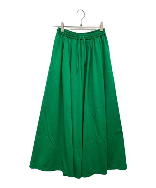LE PHIL（ル フィル）LE PHIL (ル フィル) 24AW ドローストリング ストレッチ コンパクトギャザーワイドパンツ グリーン サイズ:00の古着・服飾アイテム