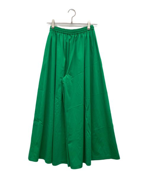 LE PHIL（ル フィル）LE PHIL (ル フィル) 24AW ドローストリング ストレッチ コンパクトギャザーワイドパンツ グリーン サイズ:00の古着・服飾アイテム