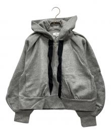 LANVIN en Bleu（ランバンオンブルー）の古着「ショートジップパーカー」｜グレー