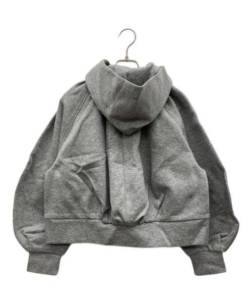 LANVIN en Bleu（ランバンオンブルー）LANVIN en Bleu (ランバンオンブルー) ショートジップパーカー グレー サイズ:38の古着・服飾アイテム