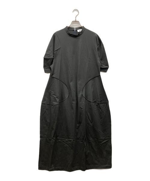 ENFOLD（エンフォルド）ENFOLD (エンフォルド) SOLID DRESS ブラック サイズ:38の古着・服飾アイテム