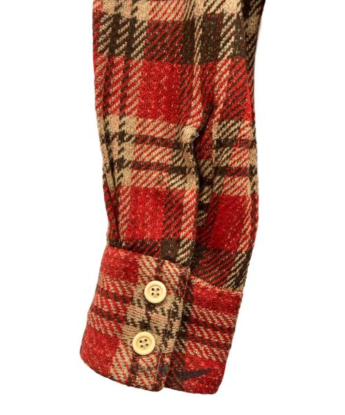Done gal（ドニゴール）Done gal (ドニゴール) 70s タータンチェックシャツ レッド サイズ:Mの古着・服飾アイテム