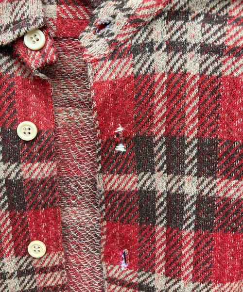 Done gal（ドニゴール）Done gal (ドニゴール) 70s タータンチェックシャツ レッド サイズ:Mの古着・服飾アイテム
