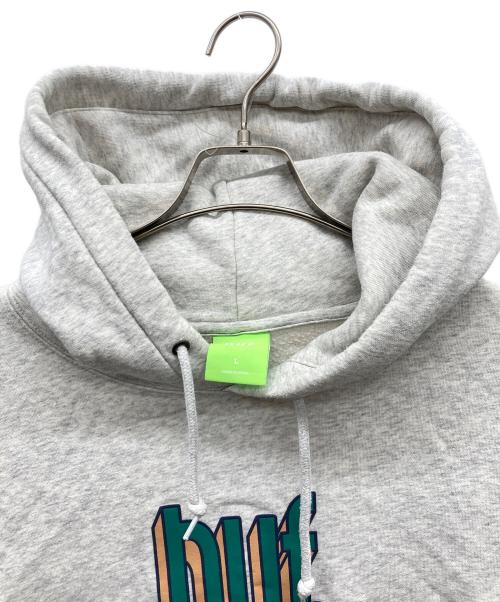 HUF（ハフ）HUF (ハフ) BOOKEND P/O HOODIE グレー サイズ:Lの古着・服飾アイテム