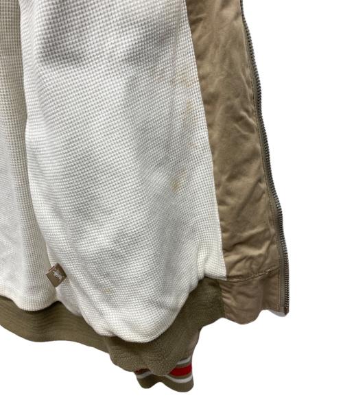 stussy（ステューシー）stussy (ステューシー) アクティブタイプジャケット クラウンロゴ ベージュ サイズ:X-LARGEの古着・服飾アイテム