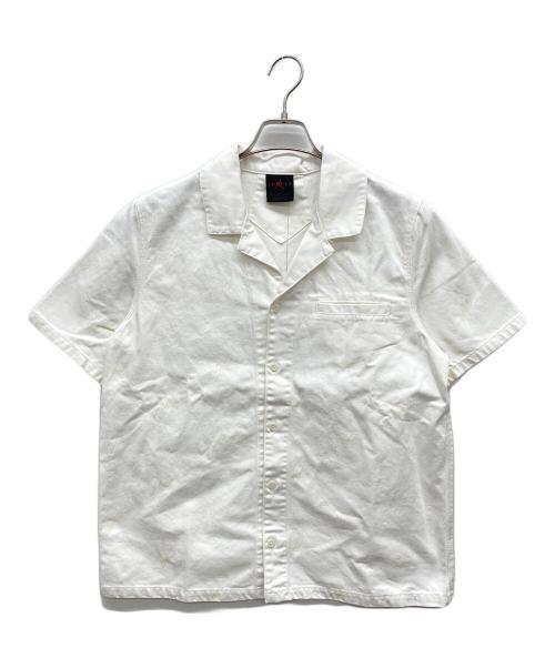 JORDAN BRAND（ジョーダン ブランド）JORDAN BRAND (ジョーダン ブランド) ウィメンズ ウーブン ショートスリーブ シャツ ホワイト サイズ:Mの古着・服飾アイテム