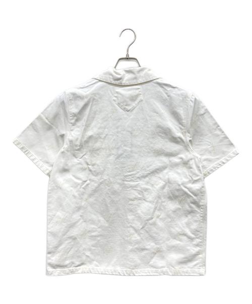 JORDAN BRAND（ジョーダン ブランド）JORDAN BRAND (ジョーダン ブランド) ウィメンズ ウーブン ショートスリーブ シャツ ホワイト サイズ:Mの古着・服飾アイテム